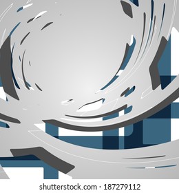 Abstract futuristic background, dynamic illustration.