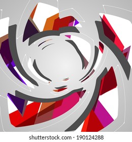 Abstract futuristic background, dynamic illustration.