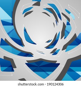 Abstract futuristic background, dynamic illustration.