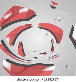 Abstract futuristic background, dynamic illustration.