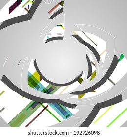 Abstract futuristic background, dynamic illustration.