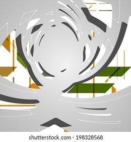 Abstract futuristic background, dynamic illustration.