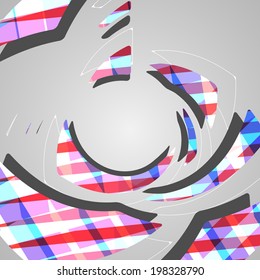 Abstract futuristic background, dynamic illustration.