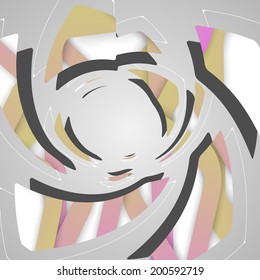 Abstract futuristic background, dynamic illustration.