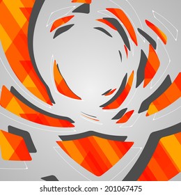 Abstract futuristic background, dynamic illustration.