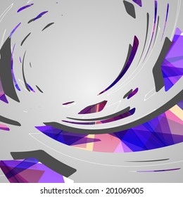 Abstract futuristic background, dynamic illustration.