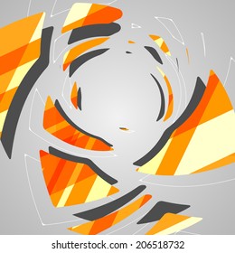 Abstract futuristic background, dynamic illustration.