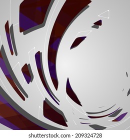 Abstract futuristic background, dynamic illustration.