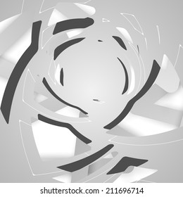 Abstract futuristic background, dynamic illustration.