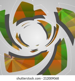 Abstract futuristic background, dynamic illustration.