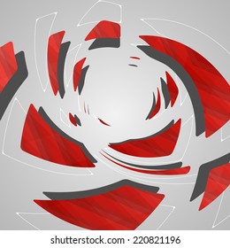Abstract futuristic background, dynamic illustration.