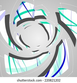 Abstract futuristic background, dynamic illustration.