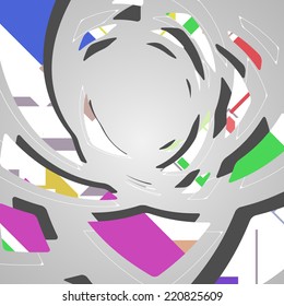 Abstract futuristic background, dynamic illustration.