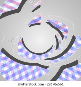 Abstract futuristic background, dynamic illustration.