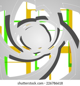 Abstract futuristic background, dynamic illustration.