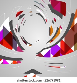 Abstract futuristic background, dynamic illustration.