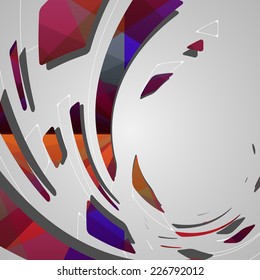 Abstract futuristic background, dynamic illustration.
