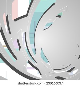 Abstract futuristic background, dynamic illustration.
