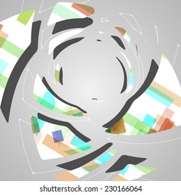 Abstract futuristic background, dynamic illustration.