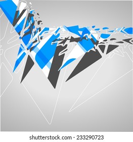 Abstract futuristic background, dynamic illustration.