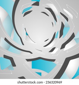 Abstract futuristic background, dynamic illustration.