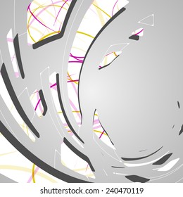 Abstract futuristic background dynamic illustration.