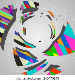 Abstract futuristic background dynamic illustration.