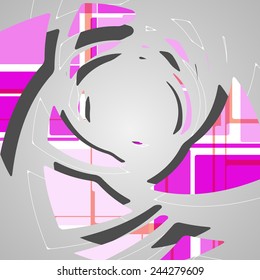 Abstract futuristic background dynamic illustration.