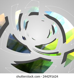 Abstract futuristic background dynamic illustration.
