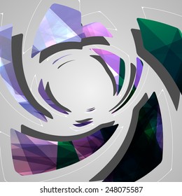 Abstract futuristic background dynamic illustration.