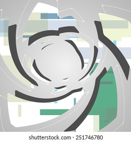 Abstract futuristic background dynamic illustration.