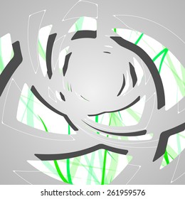 Abstract futuristic background dynamic illustration.