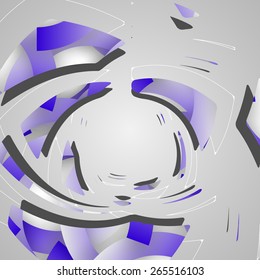 Abstract futuristic background, dynamic illustration.