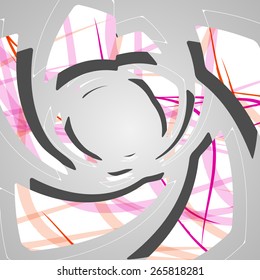 Abstract futuristic background dynamic illustration.