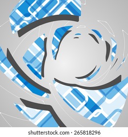 Abstract futuristic background dynamic illustration.