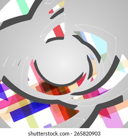 Abstract futuristic background dynamic illustration.
