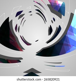 Abstract futuristic background dynamic illustration.