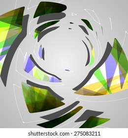 Abstract futuristic background, dynamic illustration.