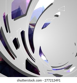 Abstract futuristic background, dynamic illustration.