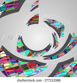 Abstract futuristic background, dynamic illustration.