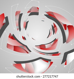 Abstract futuristic background, dynamic illustration.