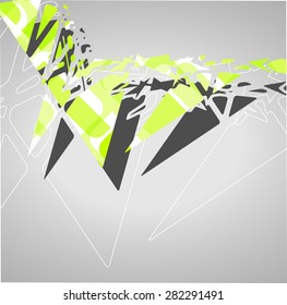 Abstract futuristic background, dynamic illustration.