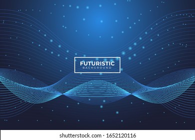 Abstrakter futuristischer Hintergrund. Dynamische Formen-Zusammensetzung. EPS10-Vektorillustration