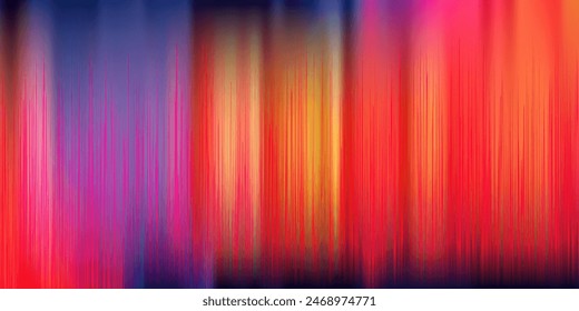 Abstract futuristic background. Fiery yellow, red and magenta motion blur lines set against a black background. Flashes of light. Neon glow. Sci fi concept. Technology and innovation background.