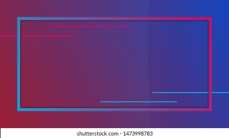 Abstract futuristic background with geometric shapes. Cyber computer interface illustration. Pink and purple