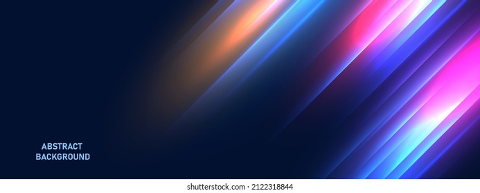 Abstract futuristic background with glowing light effect.Vector illustration.