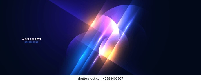 Resumen de fondo futurista con efecto de luz brillante.Ilustración vectorial.