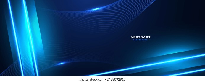 Abstract futuristic background with glowing light effect.Vector illustration.