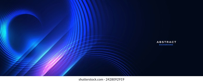 Abstract futuristic background with glowing light effect.Vector illustration.