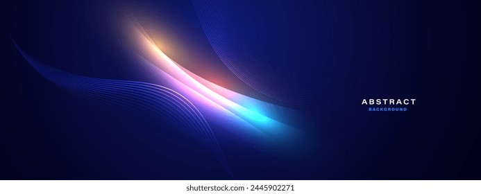 Abstract futuristic background with glowing light effect.Vector illustration.